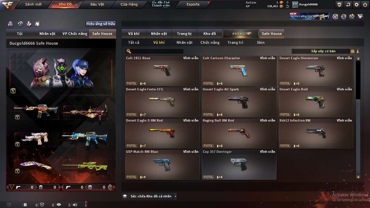shop acc cf uy tin gia re